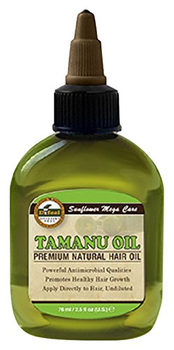 Difeel Tamanu Oil Premium Natural Hair Oil, 2.5 Oz