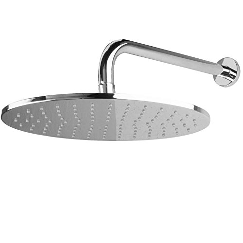 Preisvergleich Produktbild PaulGurkes Kopfbrause oval mit Wandarm Duschkopf Brausearm