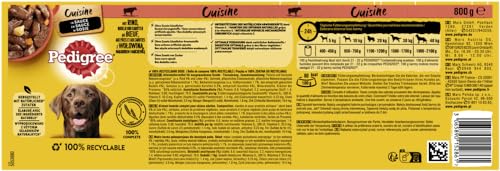 PEDIGREE Dose Cuisine in Sauce mit Rind, Nudeln und Karotten 12 x 800g Hundefutter Nassfutter
