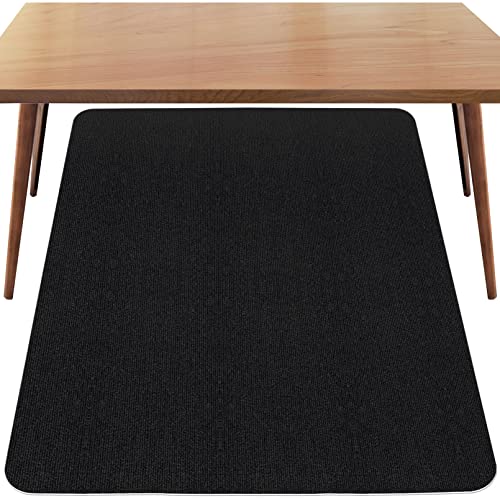 Image of Sycoodeal Office Chair Mat,Computer Gaming Desk Chair Mat for Hard Wood & Tile Floor,Large Anti-Slip Floor Protector Rug,Easy to Clean,40 inch X 55 inch Black