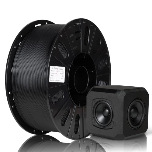 TINMORRY PETG-GF Filament 1.75mm, Glass Fibre Reinforced, 3kg, Frosted Black
