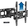 Full Motion TV Wall Mount Bracket Height Setting Dual Swivel Articulating Arms Extension Tilt Rotation, JUSTSTONE Fits…