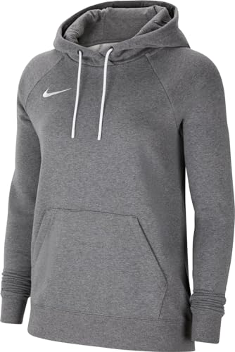 Nike Damen Park 20 Kapuzenpullover, Kohle Heathr/Weiss/Weiss, M EU