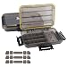RUNCL Fishing Tackle Box, Waterproof Storage 10.65" L x 7.1" W x 1.89" H - Thicker Frame, Waterproof Seal, Secure-Locking Latches, Sun Protection, Removable Dividers - Storage Organizer (Pack of 2)