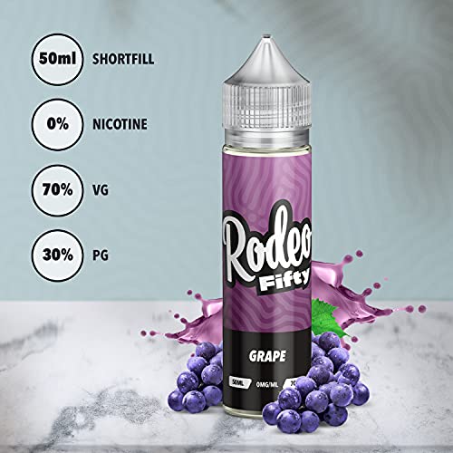 Rodeo-6-x-50ml-Grape-Vape-Juice-E-Liquid-for-E-Cigarettes-Shortfill-Bottles-for-E-Cig-All-Day-Vaping-No-Nicotine-0mg-Vape-Liquid-with-Unique-Flavours