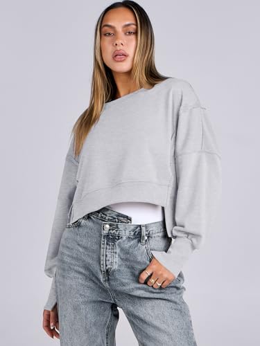 Women's Cropped Oversized Sweatshirts