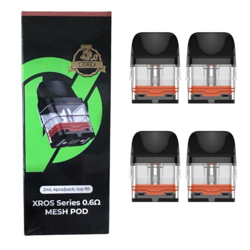 For Vaporesso XROS Pod Versión COREX 3.0 (2 ML 0,6 Ω Paquete de 4) [RDL Vape mejor a 21 W] Top...