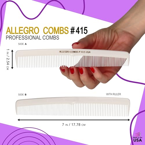 Allegro Combs #415 Peines profesionales para barbería miniatura 2
