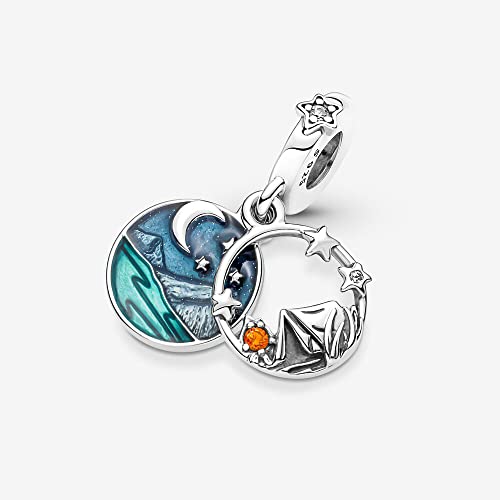 ZURWTCH Camping Night Sky Double Pendant Women Bracelet Necklace Fashion by ZURWTCH - Used condition - Image 3