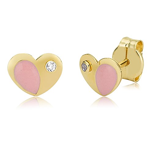 Bambini orecchini orecchini in vero oro 375 9