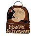 Happy Halloween Zainetto leggero con pipistrello e luna piena per college viaggi scuola bookbag casual per uomini e donne, Multicolore, Taglia unica