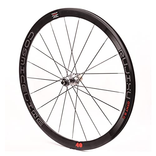 700C Clincher zestaw kół do roweru szosowego, głębokość 40 mm, aluminiowe felgi, uszczelnione łożyska, do kasety 8-11 prędkości, dźwignie szybkiego zwalniania, w zestawie lekki element rowerowy