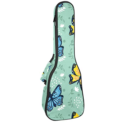 Housse pour ukulélé avec fond vert et éponge de 10 mm d’épaisseur – Rembourrage en mousse de 53,3 cm – Avec sangles… - Les Beatles, Paul McCartney, John Lennon, RIngo Starr, George Harrison Housse pour ukulélé avec fond vert et éponge de 10 mm d'épaisseur - Rembourrage en mousse de 53,3 cm - Avec sangles…