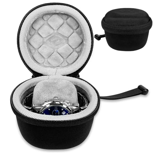 Tiswell Hard Watch Case Travel for Rolex Single Smart Watch Cases for Men and Women Portable Storage Box for Sports Business Trips and Travel Hard EVA Protective Case Waterproof Black