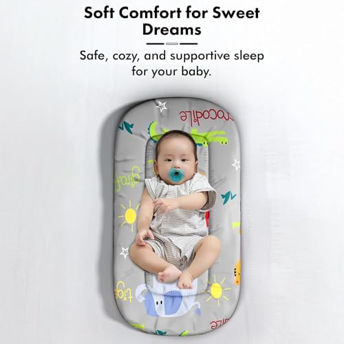 Image of StarAndDaisy 3 in 1 Baby Mosquito net for Sleeping - Newborn, Mosquito net for Baby /Toddler - Soft and Comfortable Bed for 0-12 Months /Washable Cotton Design -Animal Print