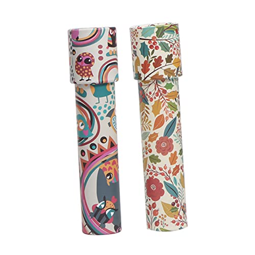 TOYANDONA 2 Piezas caleidoscopio Juguetes de Madera Rellenos de Bolsas de Regalos Juguetes Antiguos Juguetes Infantiles Juguete Educativo clásico Rompecabezas telescopio niño pequeño Papel