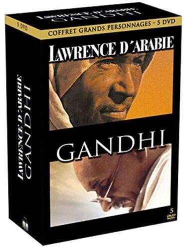 Coffret grands personnages : lawrence d'arabie ; gandhi