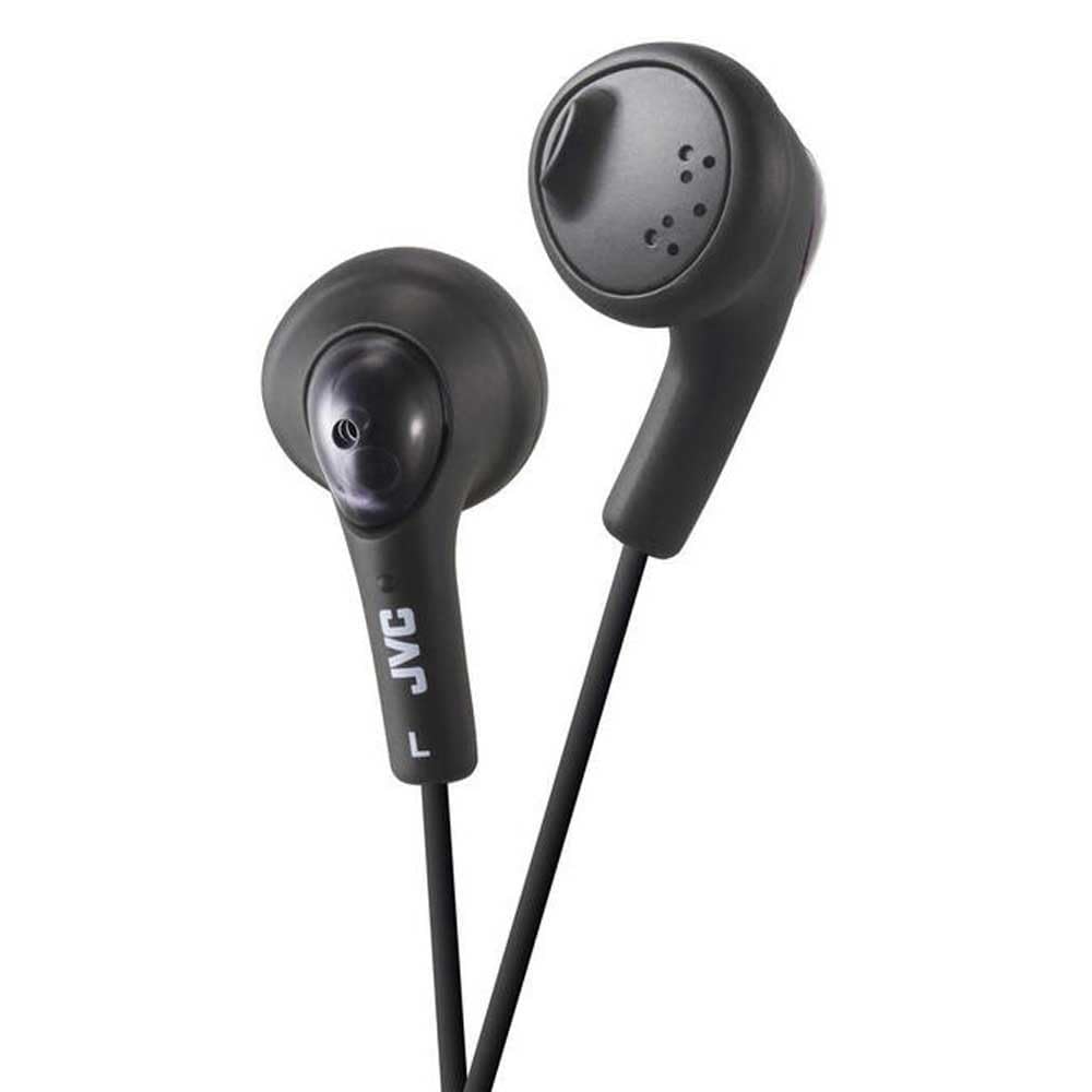 JVC Gumy In-Ear Wired Headphones Earphones Compatible with iPod, iPhone, Samsung - Black