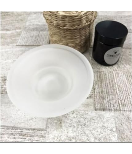 TrAdE Shop Traesio PIATTINO Ricambio Porta Sapone in Vetro Satinato 11CM Bagno Accessori