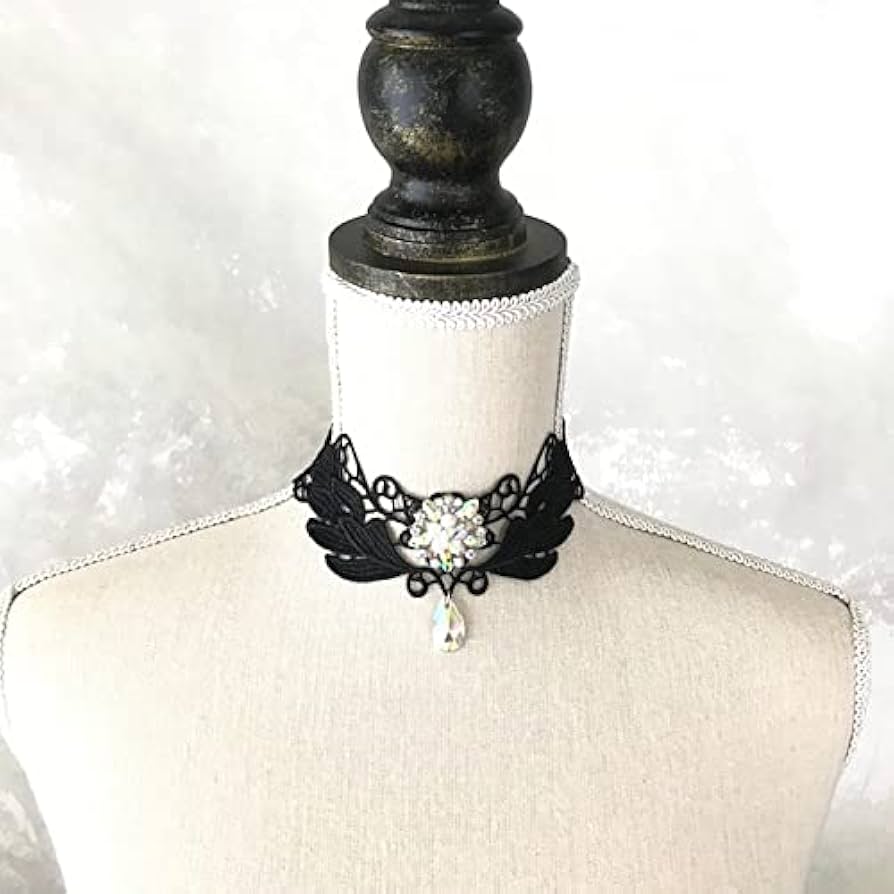 Amazon.co.jp: レースチョーカー ストーン付き ダンス衣装 社交ダンス