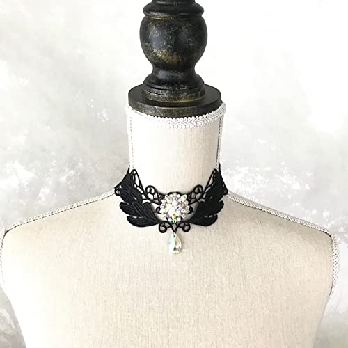 Amazon.co.jp: レースチョーカー ストーン付き ダンス衣装 社交ダンス