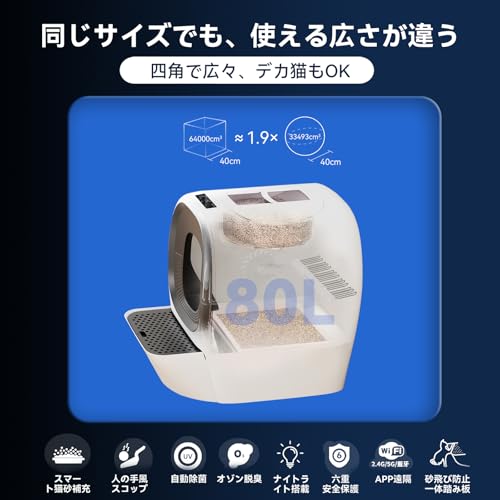 LALAHOME 全自動スマート猫トイレ RealScooper Pro の商品画像 2