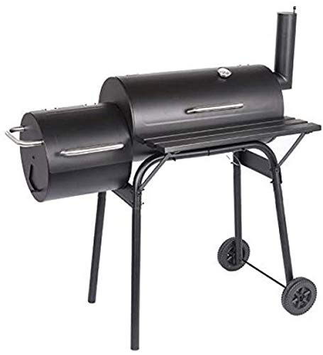 Holzkohlegrill, Gartenraucher-Grillwagen Mit Rädern Für Camping-Picknickparty, Grill Mit Kamin, Holzkohlegrillbox Im Innenhof