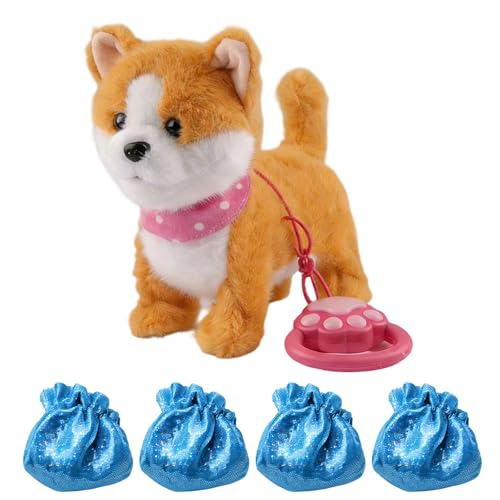 Interactive Electronic Plush Puppy Toy with Voice Mimicry for Toddler Fun and Language Learning Interactive Electronic Plush Pup