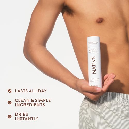 Native Aluminum-Free Body Spray, Coconut & Vanilla Scent, 3.5oz Pack of 2 | Naturally Derived Ingredients for Women & Men | 72-Hour Odor Control | Dries Quickly with No Residue | Vegan & Cruelty-Free - image 7
