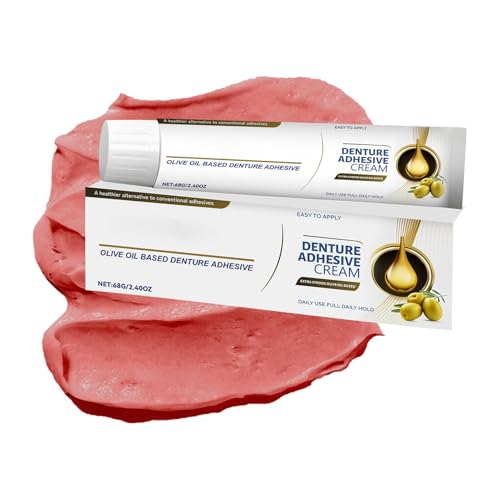Adhesivo De Dentadura Postiza, Pegamento De Dientes Fuerte, Crema De Sostenga, Adhesión Resistente A La Saliva, Accesibilidad Instantánea, 68 G, Para Frenos Y Cuidado De Edad Avanzada