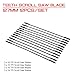 12Pcs Teeth Scroll Saw Blade 127mm Woodworking Power Tool Accessories Black for Cutting Wood