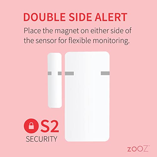 Zooz-800-Series-Z-Wave-Long-Range-OpenClose-XS-Sensor-ZSE41-800LR-for-Door-Window-and-Gate-Monitoring-Hub-Required-Sold-Separately-Compatible-with-SmartThings-Hubitat-and-Ring-Alarm
