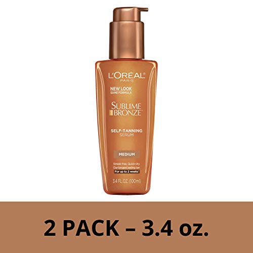 L'Oreal Paris Sublime Bronze Self-Tanning Serum, 2 count