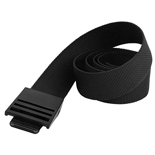 Xolsurg Diving Weights Belt Nylon Webbing Waist Belt Plastic Buckle 150CM Long for Divers (Black)
