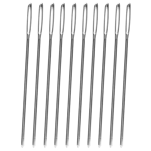 Tandy Leather Stitching Needle - Smooth Hand Sewing with Blunt Tip Control - Consistent Results for Crafting and Repair Projects - 10 Pack