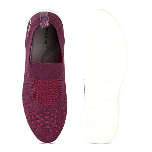 Image of Marc Loire Women's Lightweight Athleisure Knitted Active Wear Slip-On Casual Shoes