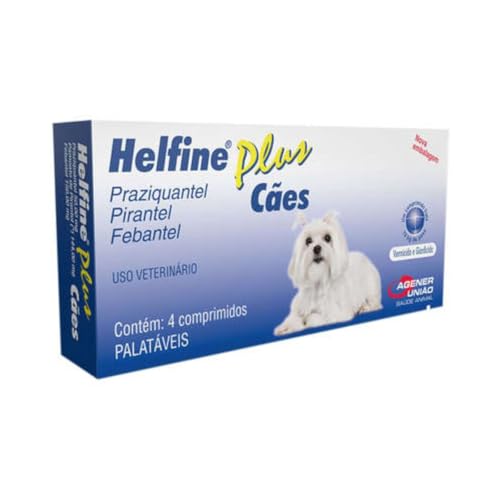 Vermífugo Helfine Plus Cães com 4 Comprimidos