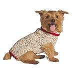 Picture of Chilly Dog Oatmeal w/red Trim Dog Sweater (XX-Large)