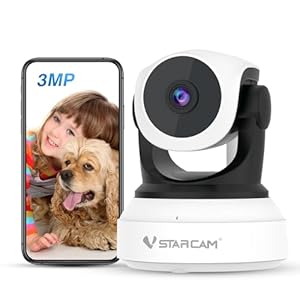 VSTARCAM Indoor Security Camera Wireless, 2.4GHz WiFi Camera,Pet Camera Indoor for Baby Monitor with AI Human Detection Night Vision, 2-Way Talk, TF/Cloud Storage
