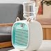 Imagen de Hogar Mini ventilador enfriador de aire Carga USB de 3 velocidades Mini ventilador de aire acondicionado Enfriamiento personal silencioso lindo con tanque de agua de 270 ml Escritorio-