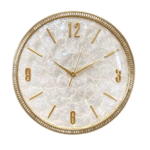Horloge en laiton style silencieux mécanique quartz pour décoration murale