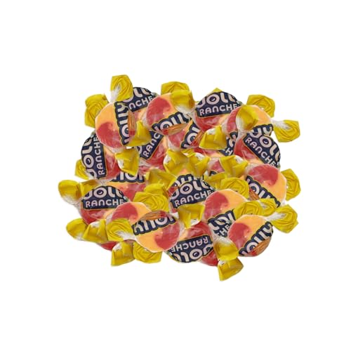 Jollie Ranchers 2 in 1 Cherry & Orange Hard Candy Pack - Delicious Fruity Flavors - Individually Wrapped Mini Candies for Halloween, Thanksgiving, Birthdays, Pinata, Gender Reveal & Pantry (1 lbs)