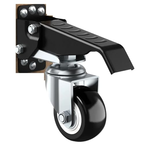 Workbench Caster kit 660 LBS Heavy Duty Retractable Casters Workbench Wheels All Steel Construction Urethane(720 LB)