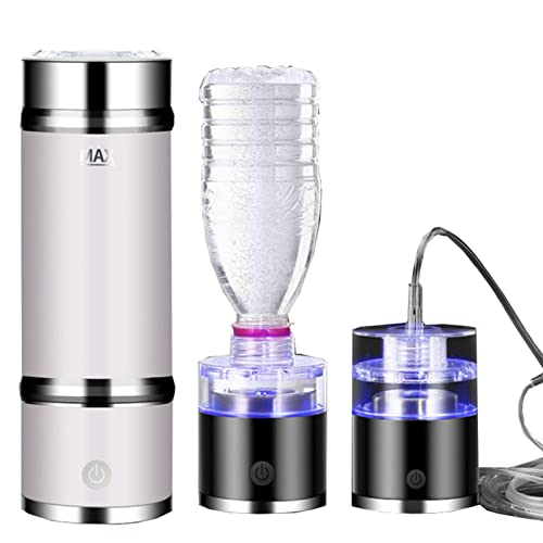 Bouteille d'eau riche en hydrogène pour le sport et le bureau avec valise blanche