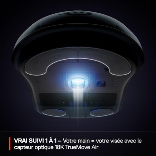 SteelSeries Rival 3 Wireless Gen 2 Souris Gaming sans Fil - 2,4 GHz et Bluetooth - TrueMove Capteur Optique TrueMove Air 18000 DPI - Durabilité 60 mil de clics - Poids léger - Patins 100% PTFE - Aqua