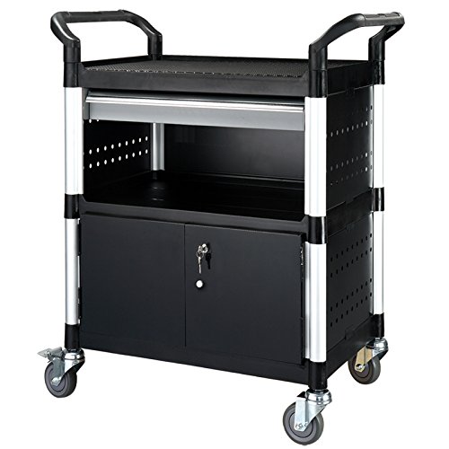 Preisvergleich Produktbild Servicewagen, Werkzeugwagen, Werkstattwagen mit Unterschrank, Schublade KR-450