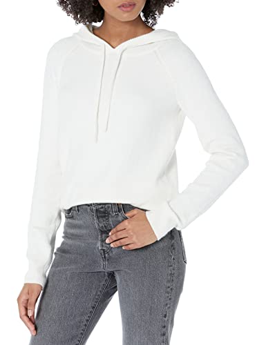 Amazon Essentials Womens Long Sleeve Soft Touch Hooded Pullover Sweater Eggshell White X-Large
