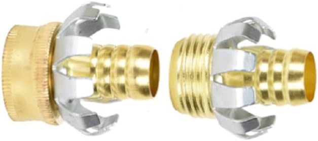 Green Thumb 3/4 Brass Male & Female Garden Hose End Clincher Repair Kit (20)