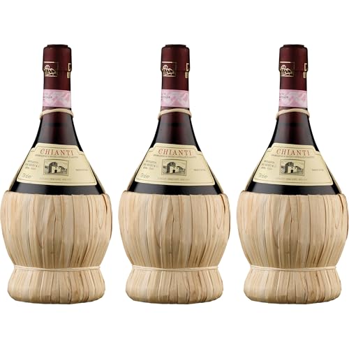 Renzo Masi Chianti DOCG Fiasco Rotwein Rot trocken Italien inkl. FeinWert E-Book...