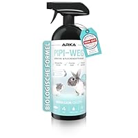 ARKA Nagerkäfig Reiniger Spray 750 ml – Biologischer Geruchs- & Fleckenentferner gegen Urin, KOT & Tiergerüche – Enzymreiniger für Kleintierkäfig & Gehege – PIPI